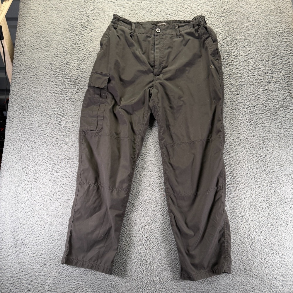 Craghoppers Pant Mens 33x31 Brown Cargo Straight Leg Workwear Utility Tactical